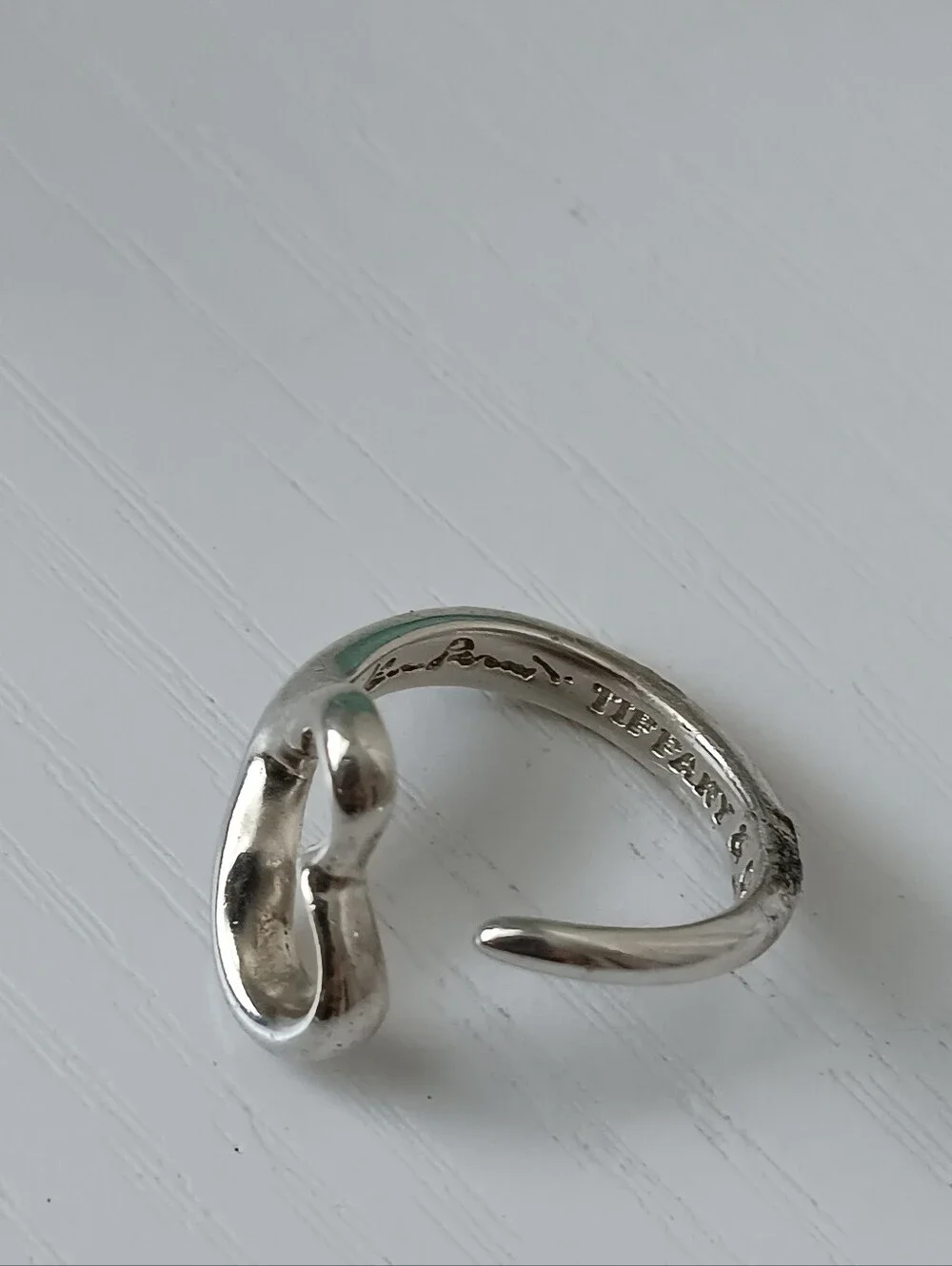 Tiffany & Co. Sterling Silver Women's Love Ring Band Size 6.5US